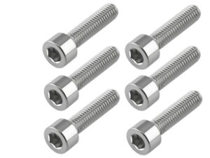 Titanium bolts mudguard/brake hose clamps (6 pcs)
