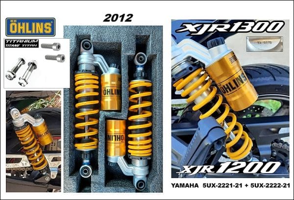 Öhlins rear shocks, genuine XJR