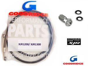 RVS/Titanium koppelingsleiding XJR, carbon